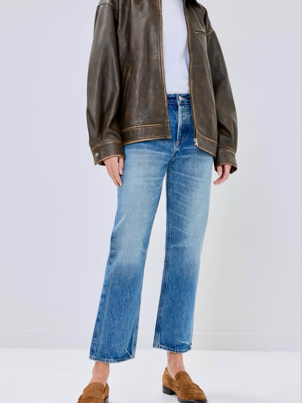 Citizens Of Humanity “Neve” Medium Blue Perfect Boyfriend Jeans